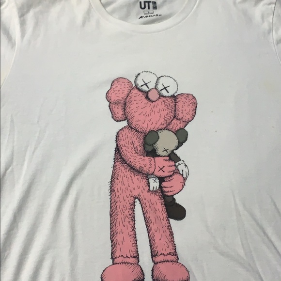 Kaws X Uniqlo Pink Bff Tee Us Sizing 